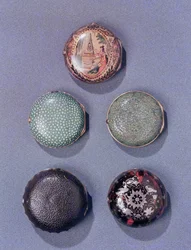 Collection of watch cases, 18th century, horn, tortoiseshell and shagreen